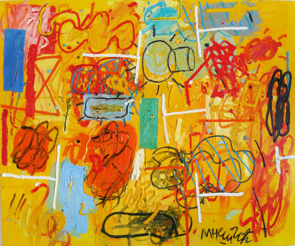 Yellow Painting by Milan Nesic